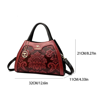 Iconic Grained Leather Crossbody Bag