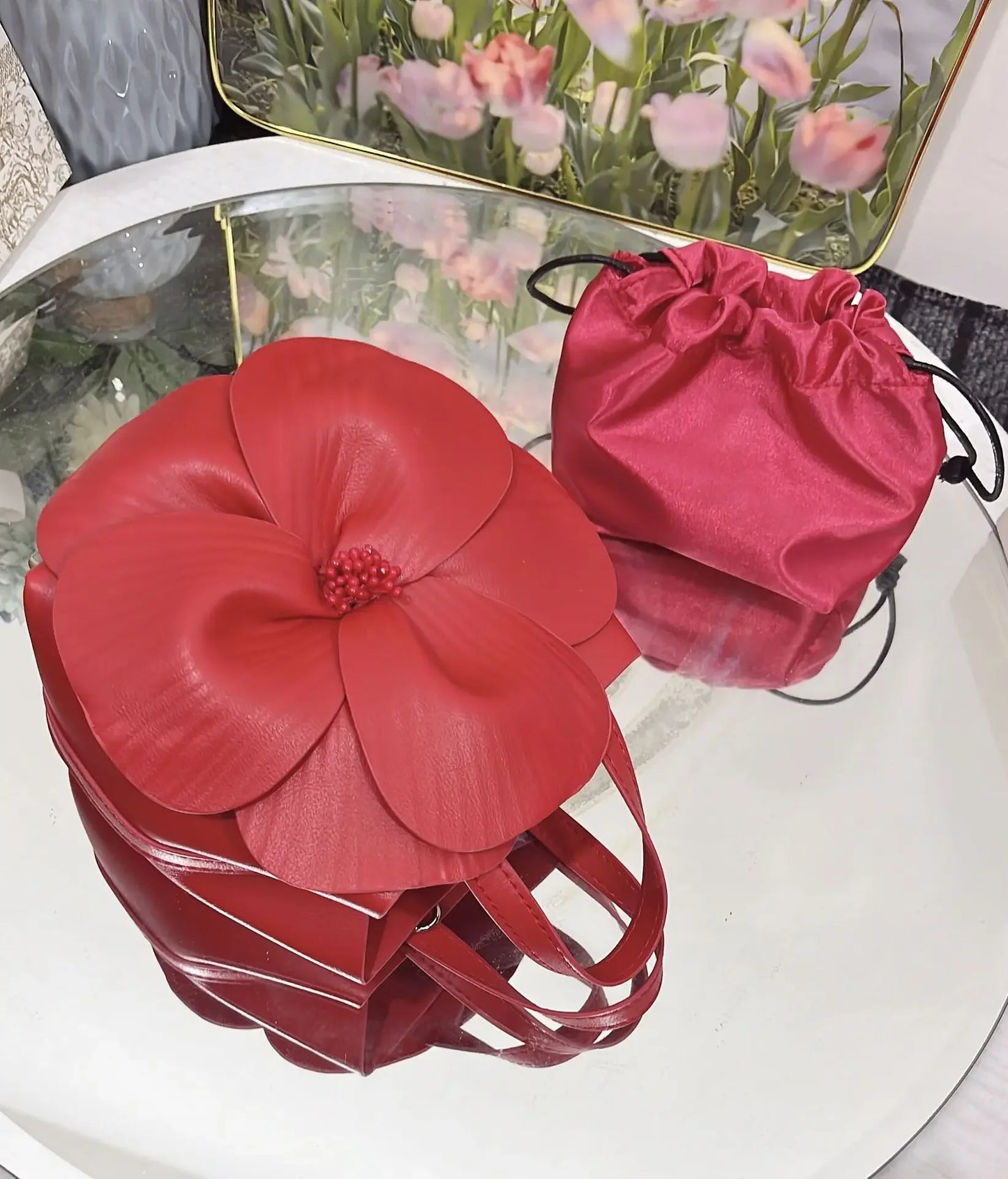3D Flora Evening Bridal Clutch