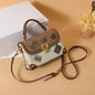 Retro Chain Linked Leather Handbag