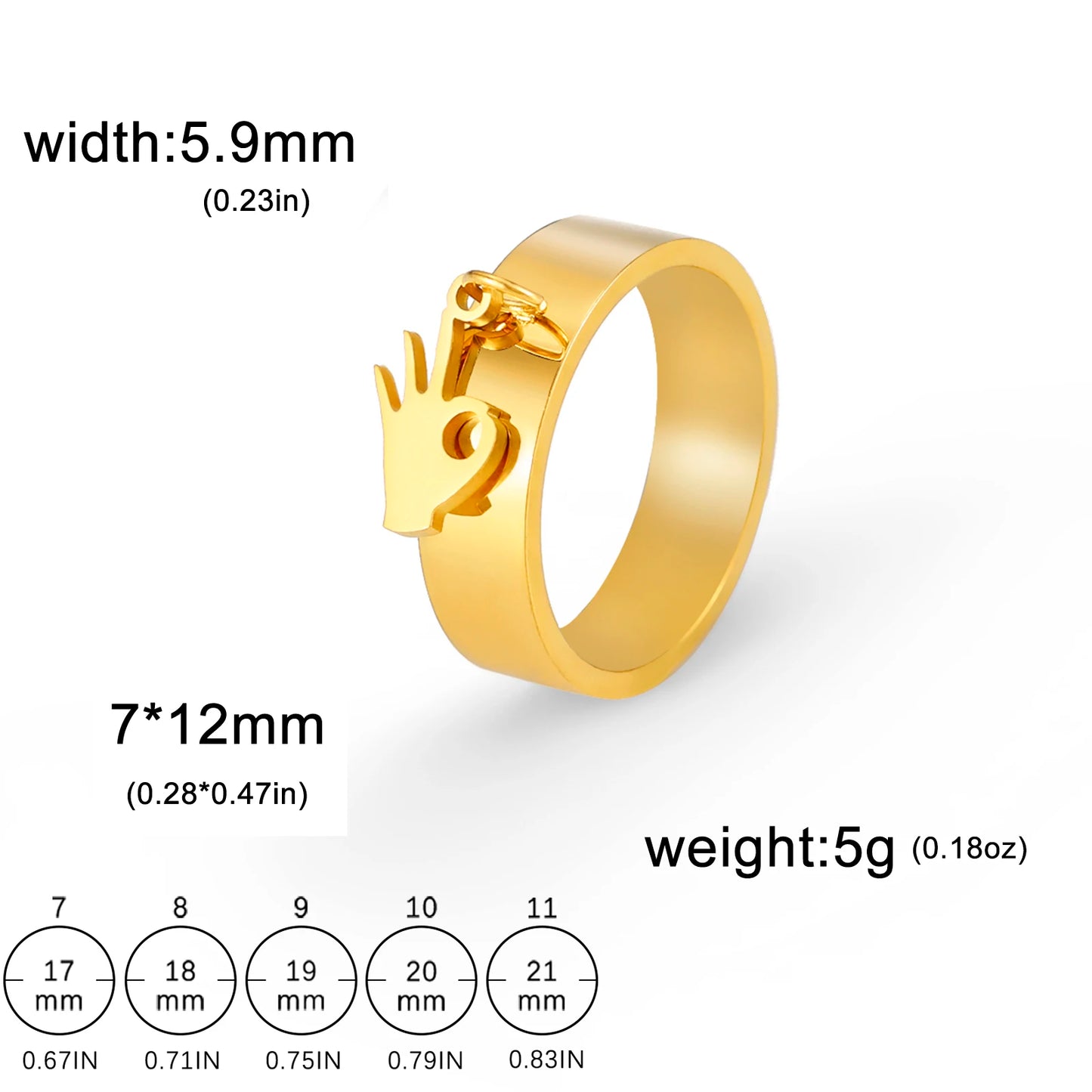Minimalist Floral Stainless Steel Ring