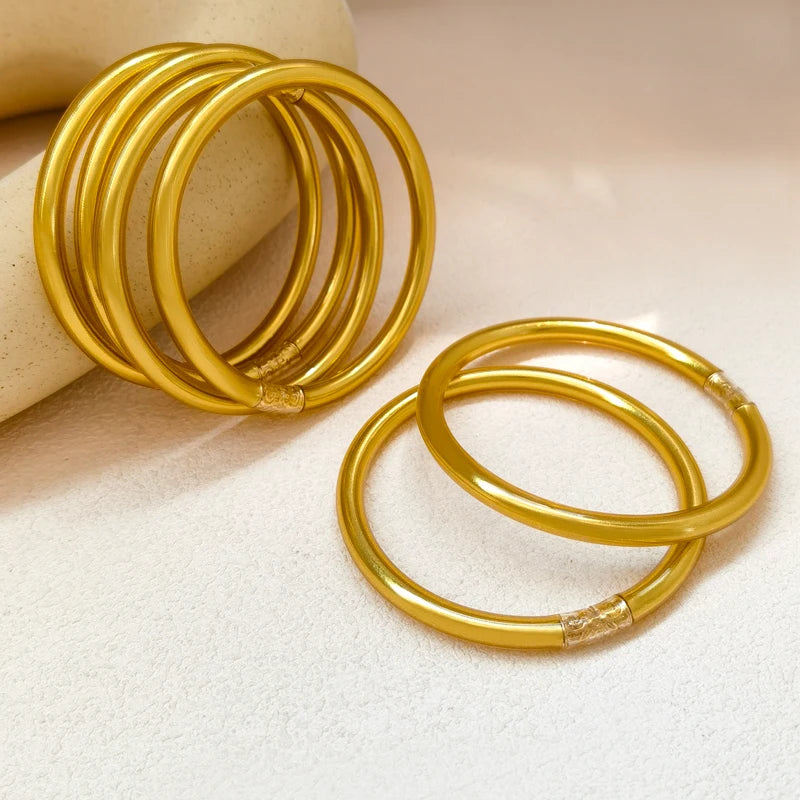 Silicone Soft Gilded Party Bangles