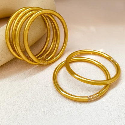Silicone Soft Gilded Party Bangles