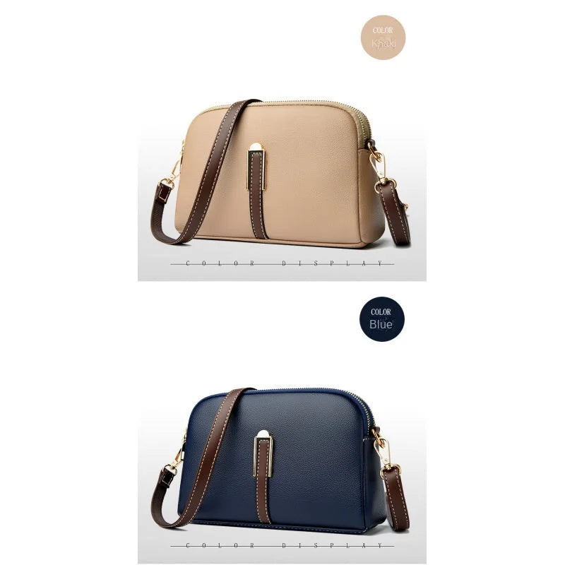 Designer Flap Cowhide Messenger Bag