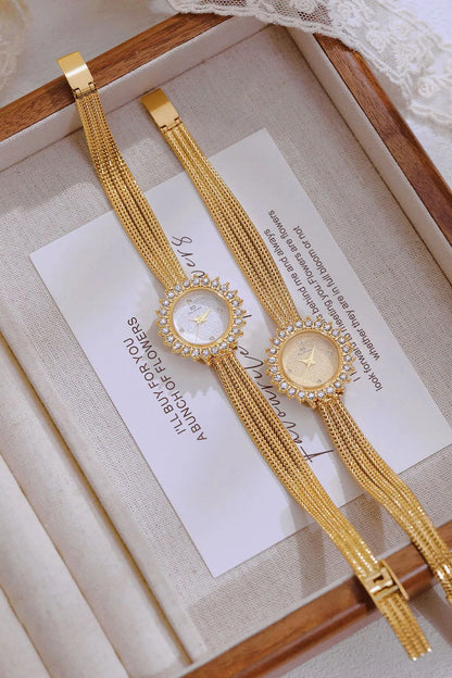 Wheat Ear Rhinestone Jewelry Watch