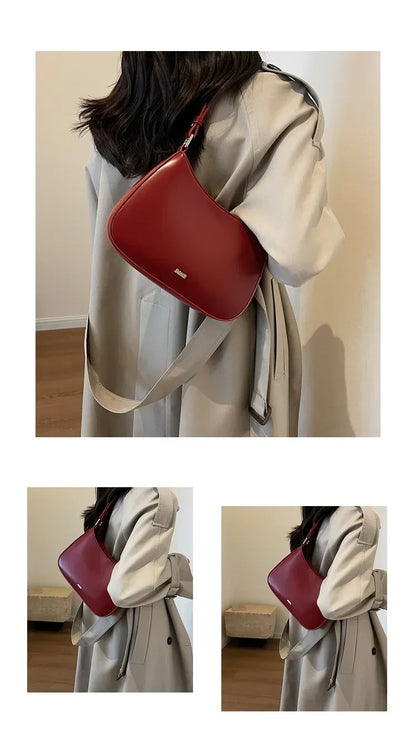 Bridal Crimson Leather Wedding Sling