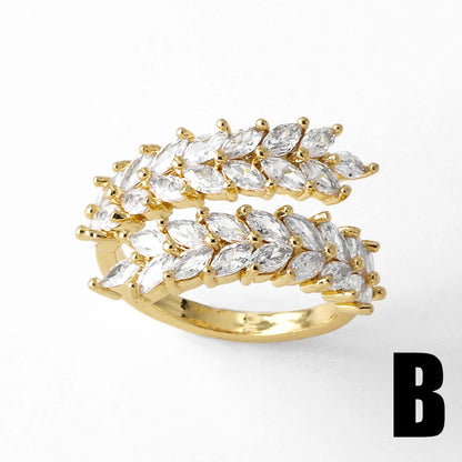 Twisted Leaf Gilded Statement Ring