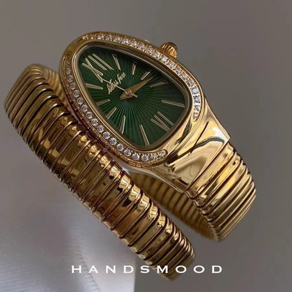 Serpentine Motif Light Luxury Watch