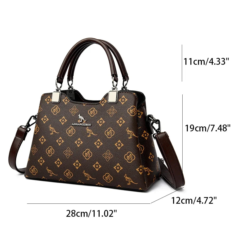 Iconic Grained Leather Crossbody Bag