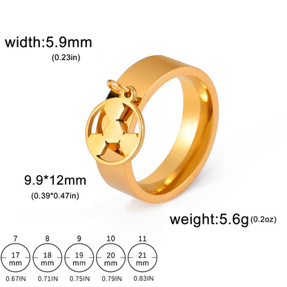 Minimalist Floral Stainless Steel Ring
