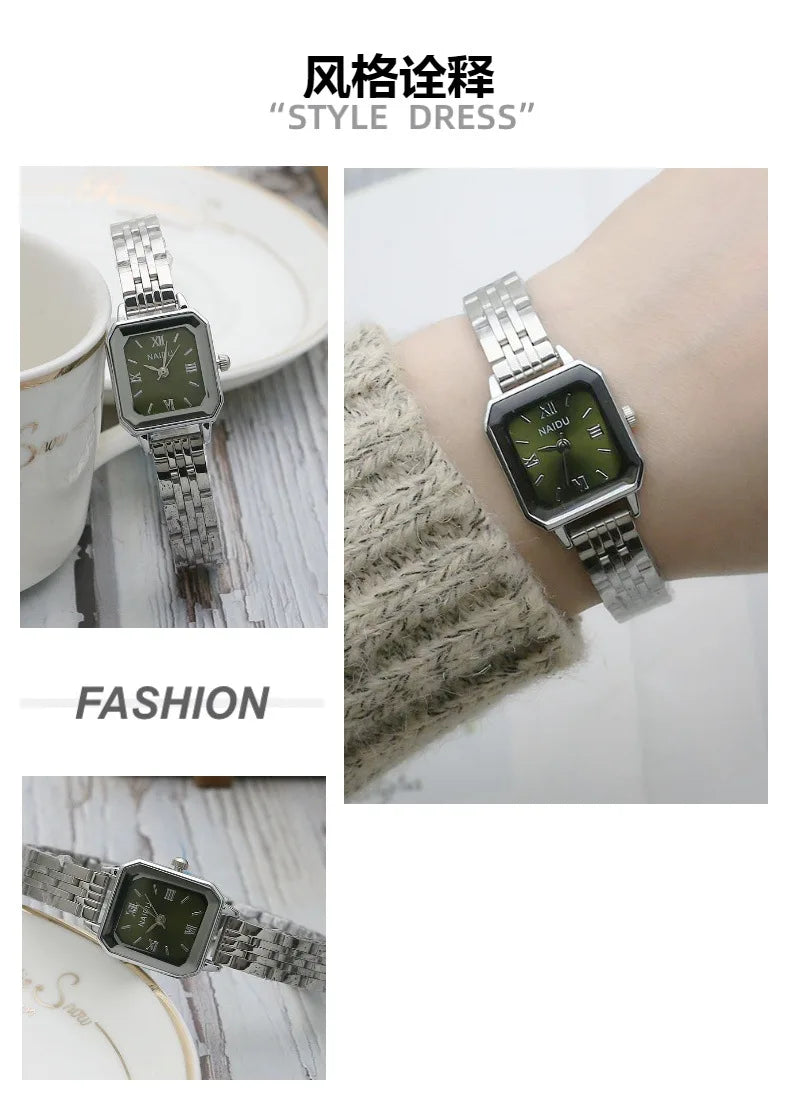 Signature Square Stainless Steel Watch