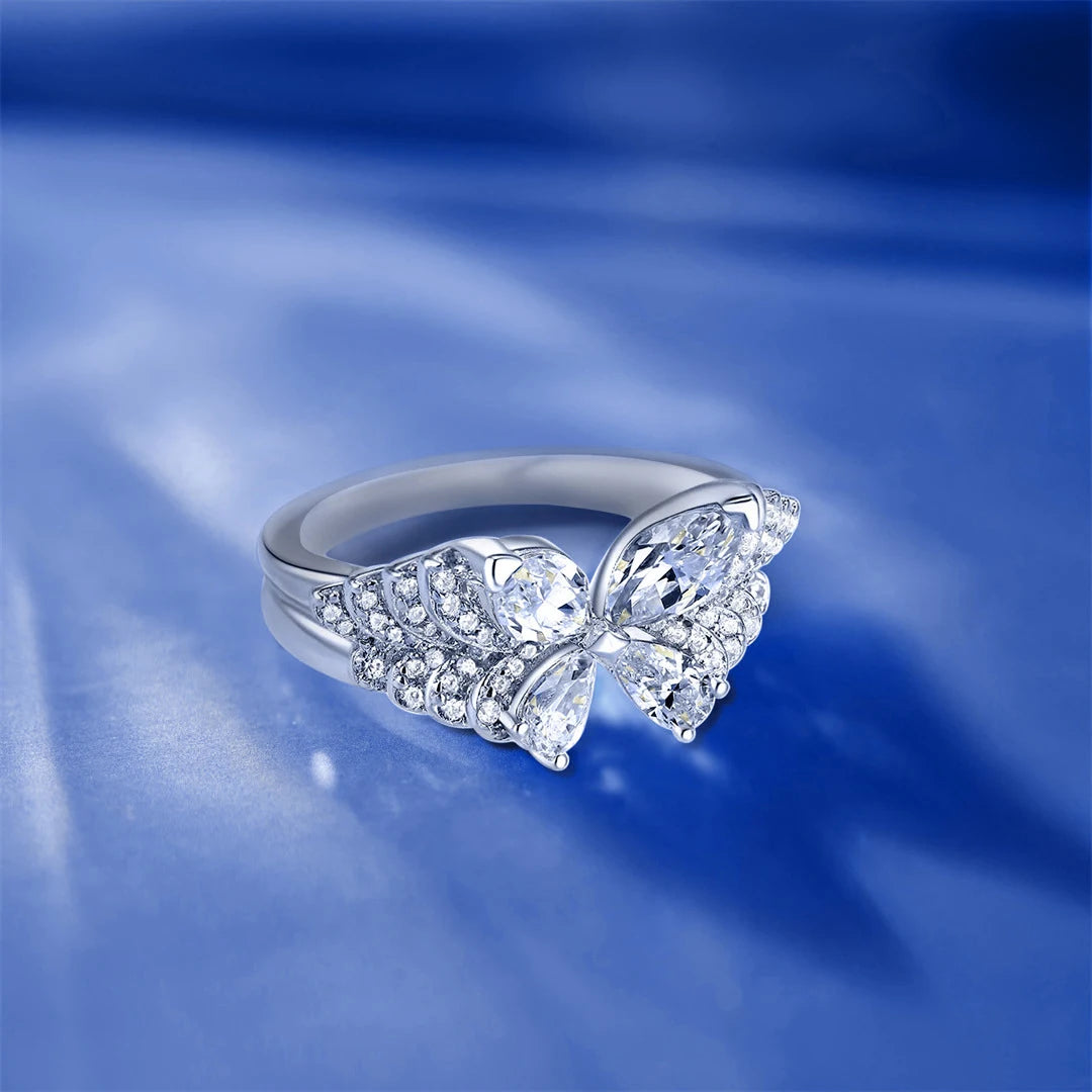 Butterfly Diamond 18k Gold Ring