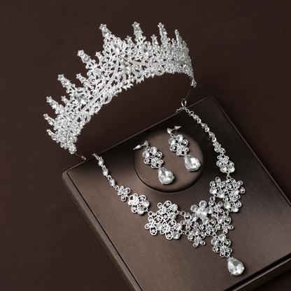 Dubai Royal Crystal Tiara Set