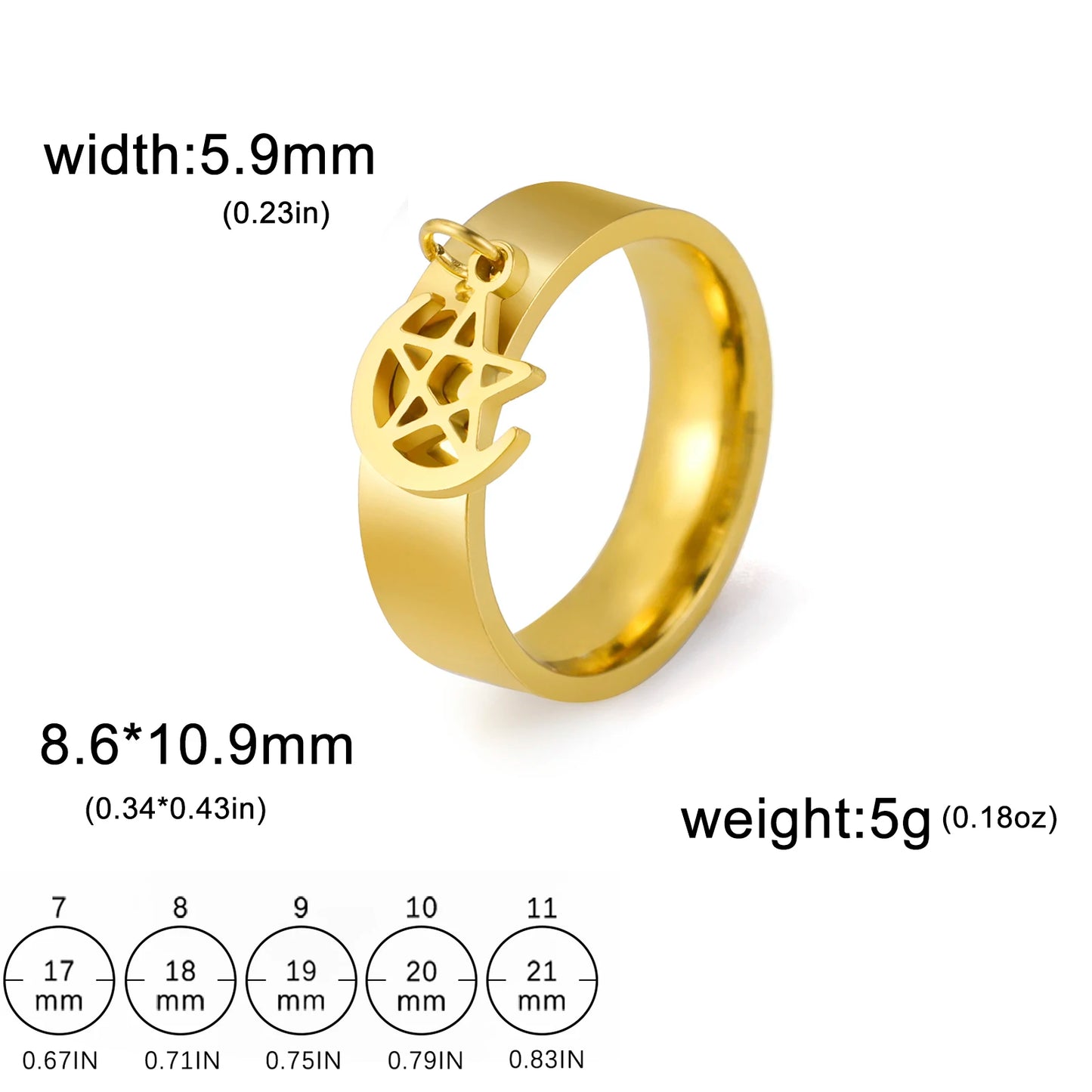 Minimalist Floral Stainless Steel Ring