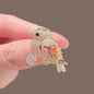 Tulip Flower Pearl Gala Brooch