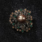 Rhinestone Ginkgo Crystal Office Brooch