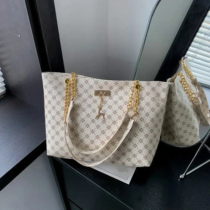 Textural Soft Leather Hanging Tote