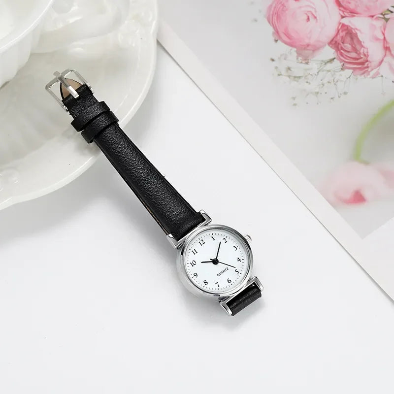 Classic Round Leather Popular Watch