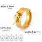 Minimalist Floral Stainless Steel Ring