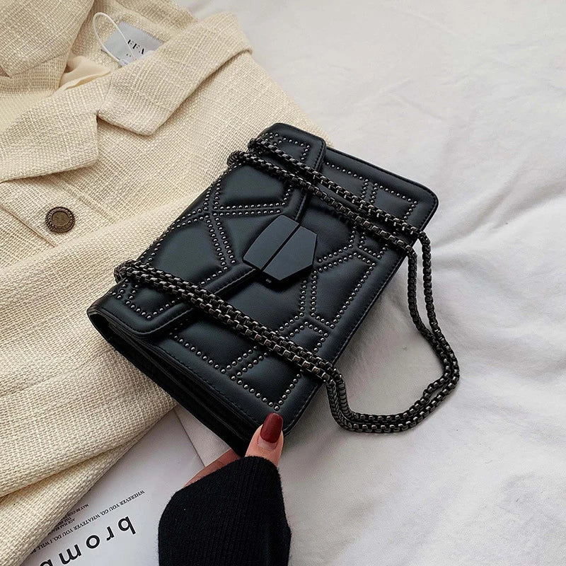 Rivet Vintage Chain Crossbody Bag