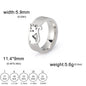 Minimalist Floral Stainless Steel Ring
