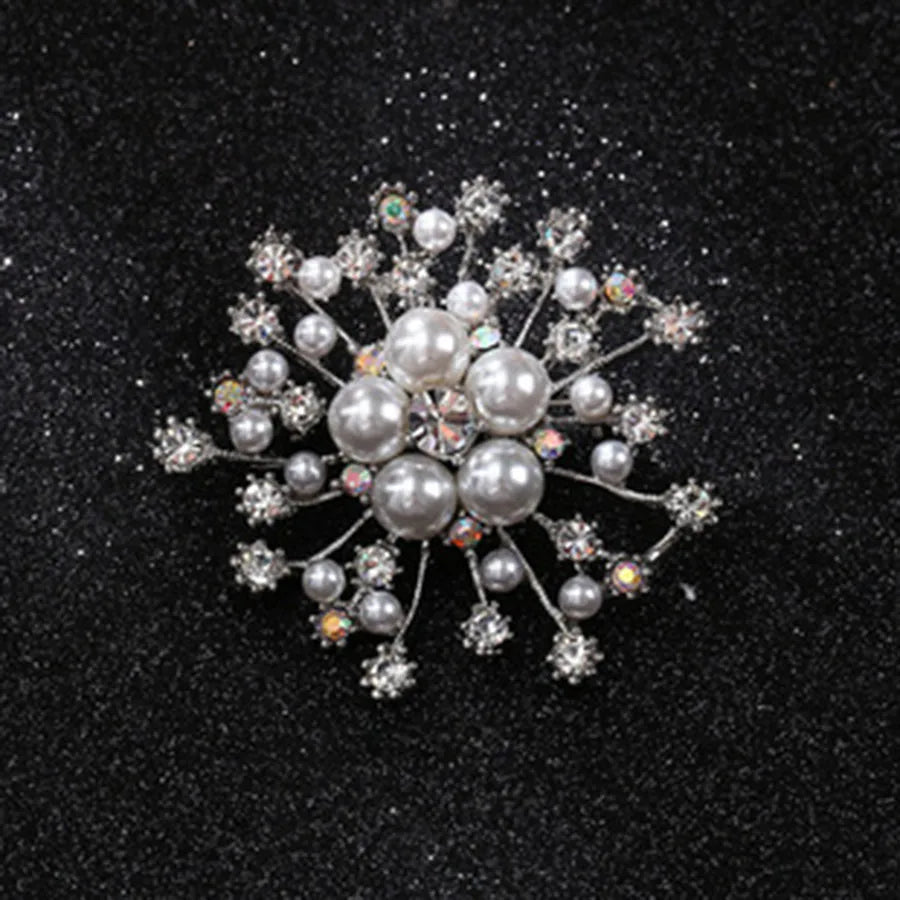 Rhinestone Ginkgo Crystal Office Brooch