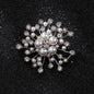 Rhinestone Ginkgo Crystal Office Brooch