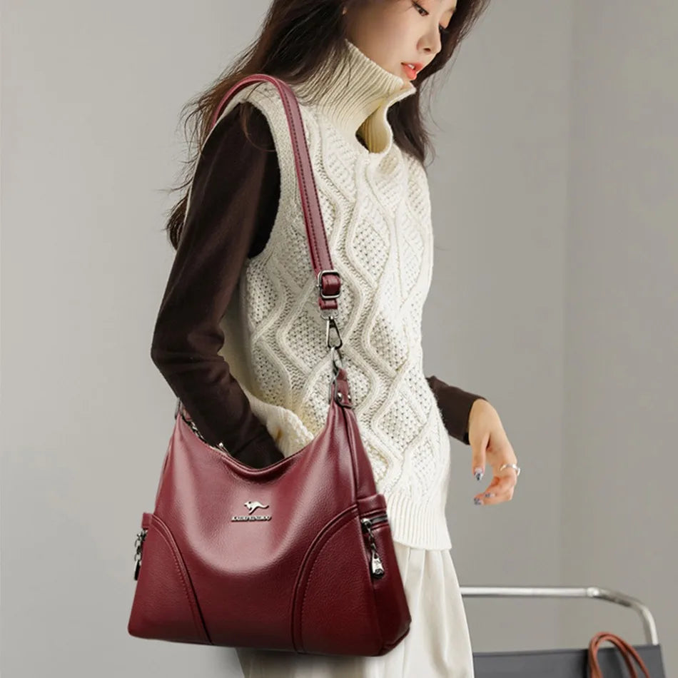 New Style Grained Messenger Bag