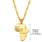 Heritage Africa Map Pendant Necklace