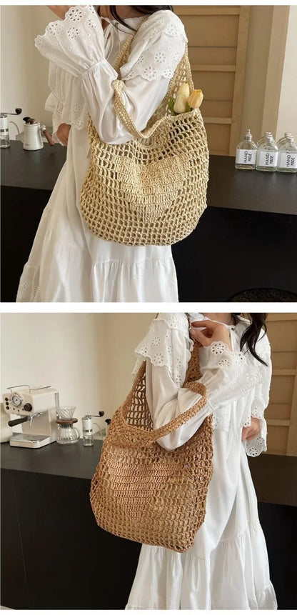 Large Format Rattan Designer Bag