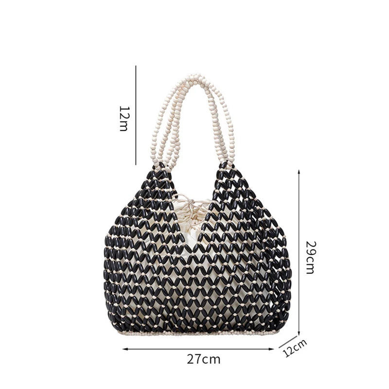 Retro Summer Handwoven Bucket Bag