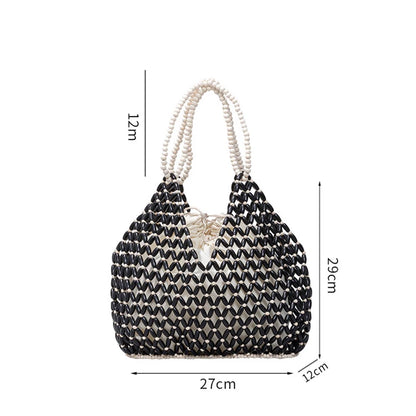 Retro Summer Handwoven Bucket Bag