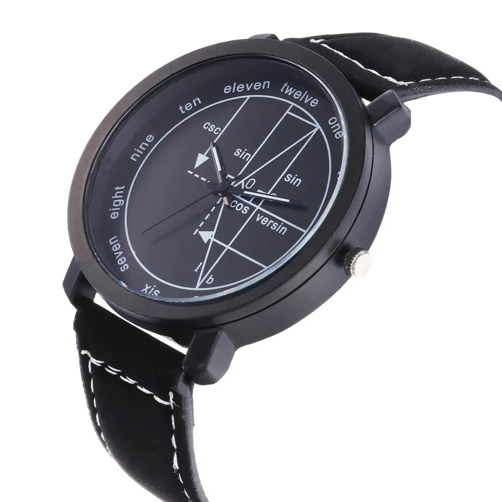 Creative Mathematical Formula Quartz Dial
