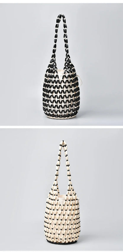 Woven Bead Hollow Artisan Bucket
