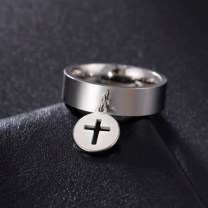 Minimalist Floral Stainless Steel Ring