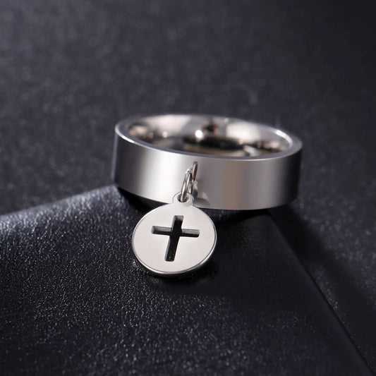 Minimalist Floral Stainless Steel Ring