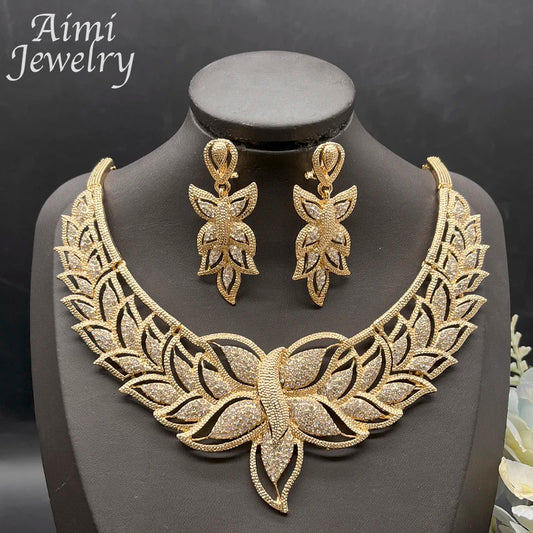 18K Gold Plated African Set