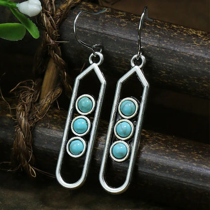 Bohemian Turquoise Water Drop Earrings