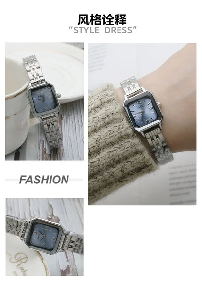 Signature Square Stainless Steel Watch