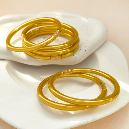 Silicone Soft Gilded Party Bangles