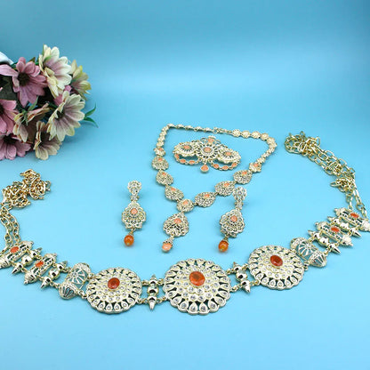 Arabic Crystal Bridal Jewelry Set