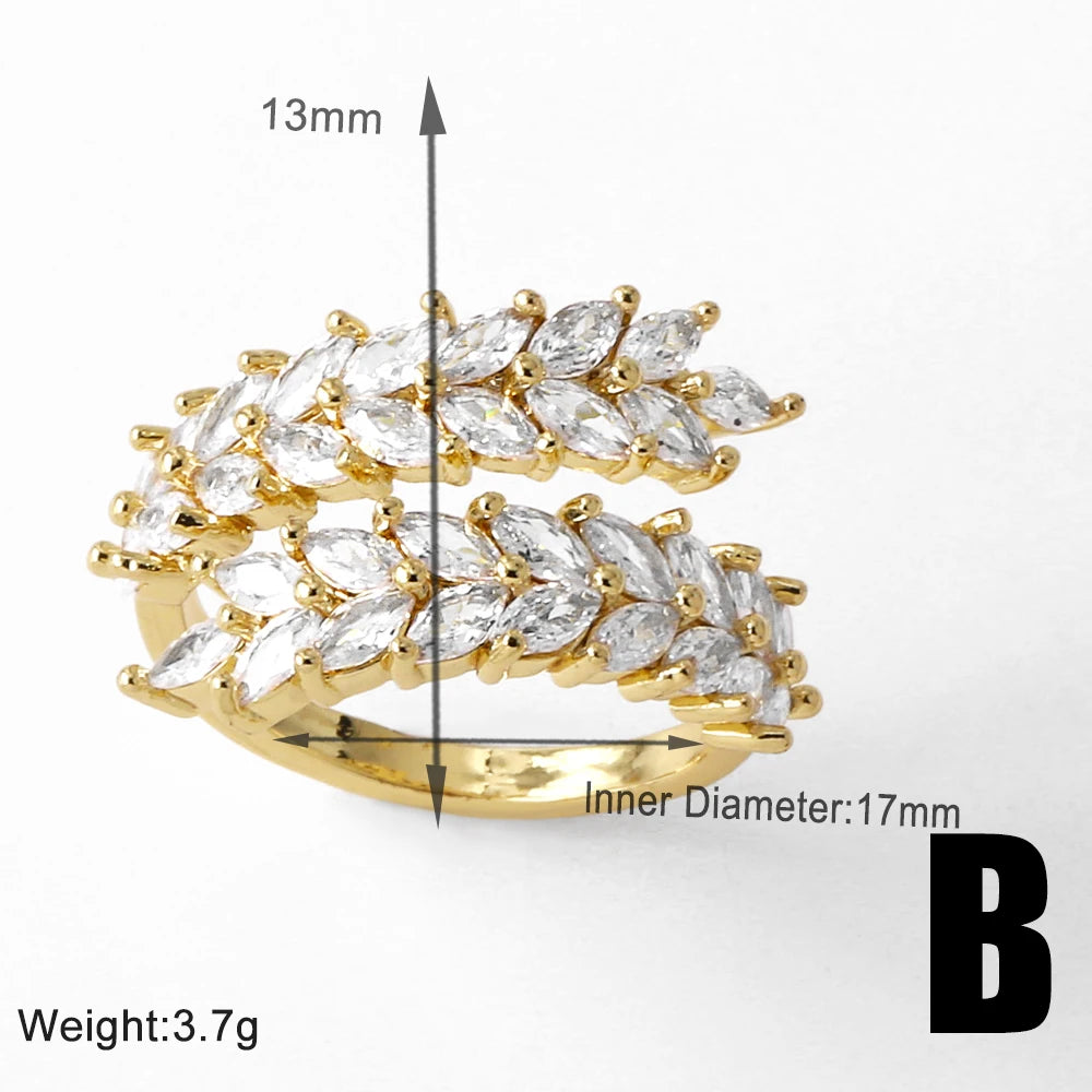 Twisted Leaf Gilded Statement Ring