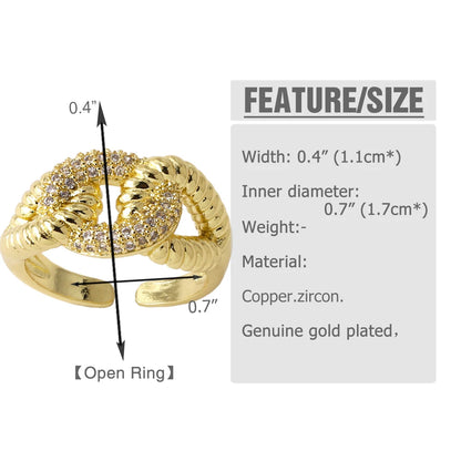 Twisted Leaf Gilded Statement Ring