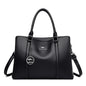 Masterpiece Grained Leather Messenger Bag