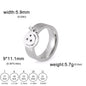 Minimalist Floral Stainless Steel Ring