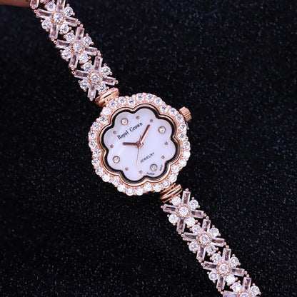 Fine Shell Rhinestone Bracelet Watch