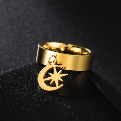 Minimalist Floral Stainless Steel Ring