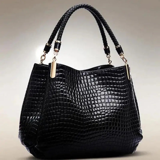 Crocodile Embossed Grand Commuter Tote