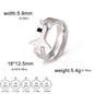 Minimalist Floral Stainless Steel Ring