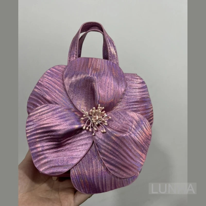 3D Flora Evening Bridal Clutch