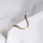 Gilded Leaf Sculptural Stud Earrings